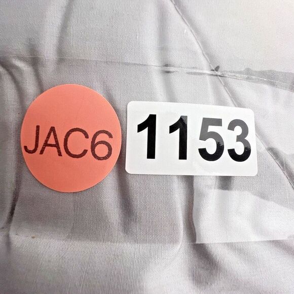 Saxton Hall VTG Made In Korea Quilted Down women Puffer Jacket Coat gray peach M - Picture 9 of 9